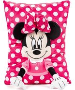 Disney Minnie Mouse Plush Soft Character Polka Dot Snuggle Pillow, 11&quot; X... - $22.76
