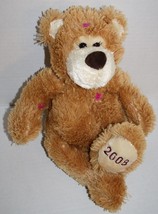 Mary Meyer Teddy Bear 14&quot; 2008 Brown Plush Stuffed Soft Toy No Hat Mittens Scarf - £7.79 GBP
