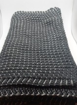 Womens Outerwear Infinity Wrap Around Black/Silver Scarf One Size Fits All 33x12 - £7.37 GBP