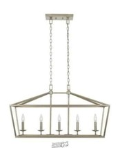 Home Decorator's Coll.-Weyburn 5-Light Antique Silver Caged Island Chandelier - £185.61 GBP