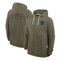 Mens Olive Panthers 2025 Salute to Service Sideline Pullover Hoodie - Ca... - $69.90