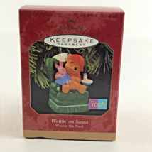 Hallmark Keepsake Ornament Disney Winnie The Pooh Waitin&#39; On Santa New 1997 - £16.66 GBP