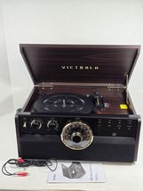 Victrola Empire VTA-370B.2 6-in-1 Bluetooth Record Player CD Cassette FM - $84.15