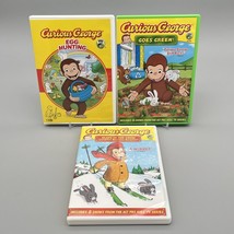 Lot of 3 DVD Curious George Egg Hunting, Goes Green, Plays in the Snow - $14.84