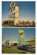 1950&#39;s Sands Flamingo &amp; Thunderbird Hotels Giant Postcards Las Vegas Nev... - £9.38 GBP