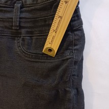 LEI 3-Button High Waist Junior Gilrs Black Denim Jeans Tapered Legs Size 15 image 12