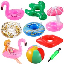 6 Pcs Pool Floaties For Girl Dolls, Girl Doll Swim Accessories Set Swimm... - £15.62 GBP