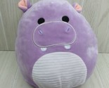Squishmallow 8” Hanna Purple White Hippo corduroy ribbed tummy - $10.39