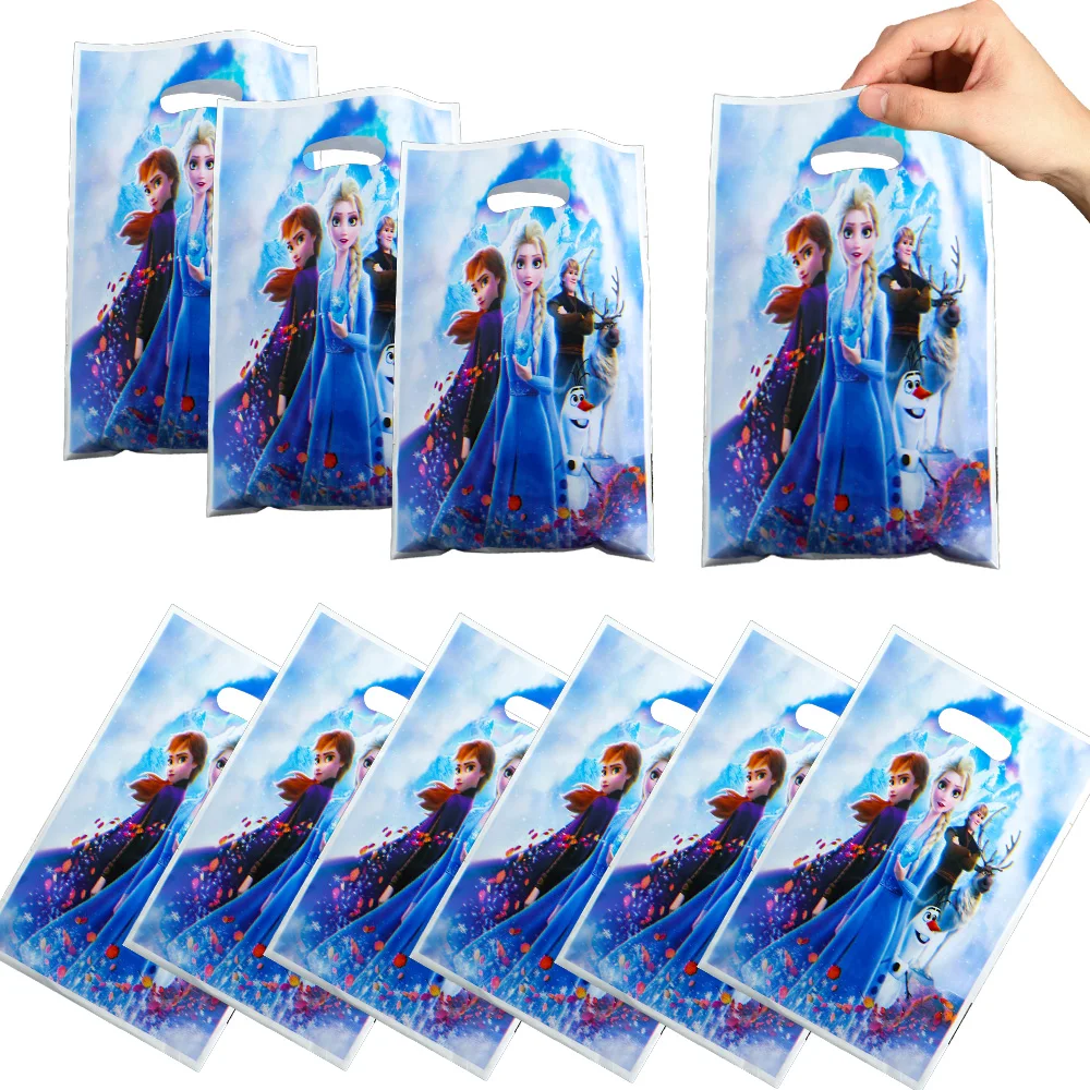 Play 10pcs 16.5*25cm Plastic Gift Bag Frozen Princess Olaf A Loot Bag Kid Boy Bi - £23.18 GBP