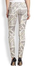 7 For All Mankind Women&#39;s Jean Taupe Snakeskin Print Skinny Ankle Sz 25 NWT $198 - $99.00