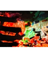 Recycled plastic dark orange abstract photo stock,Recycle plastic ironed... - $4.70