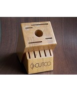 Cutco Honey Oak Knife Block, 10-Slot, Made in USA - $472.21 MXN