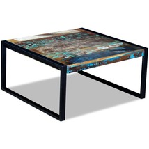 Coffee Table Solid Reclaimed Wood 80x80x40 cm - £113.93 GBP