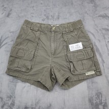 Columbia Shorts Womens 30W Brown Mid Rise Elastic Waist Casual Cargo Bottoms - £18.13 GBP