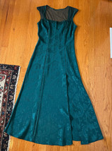 Vintage Victoria’s Secret gold label floral embossed mesh lace long maxi... - $39.57
