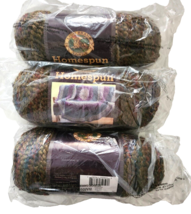 Lion Brand HOMESPUN 3-Skein Yarn LOT “Prairie” #335 X3  6oz Skeins Texture - £21.30 GBP