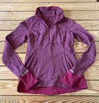 Lululemon Women’s 1/2 Zip Luon Pullover Define Sweater jacket size 6 Pink Ck - £44.91 GBP
