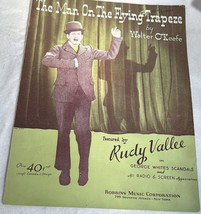 RARE Sheet Music The Man On The Flying Trapeze Walter O&#39;Keefe Rudy Valle... - $9.89