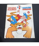 1970s ABA Virginia Squires vs Carolina Cougars Program Charlie Scott HOF... - €102,54 EUR