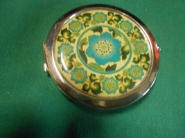 Great Vintage Silver Tone LUCYLU Compact Double MIRROR...FREE POSTAGE USA - £17.58 GBP