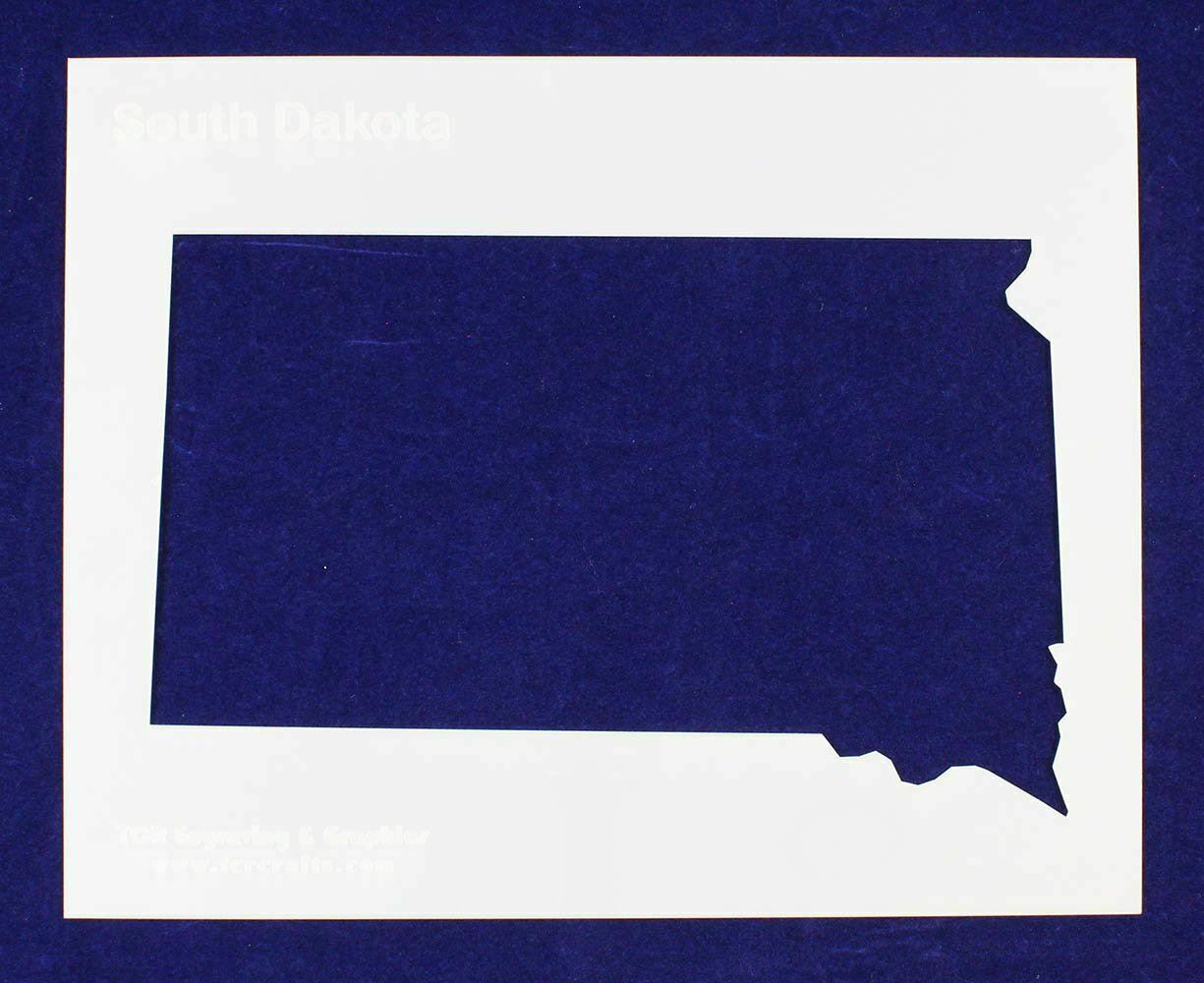 State of South Dakota Stencil 14 Mil 8&quot; X 10&quot; Painting /Crafts/ Templates - $15.52