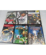 Lot of 6 Sony PlayStation 2 PS2 Games Ratchet Golf Everquest Baseball NH... - $32.71