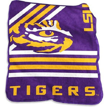 LSU Tigers 50&quot; by 60&quot; Plush Raschel Throw Blanket - NCAA - £23.25 GBP