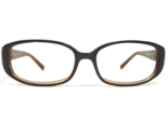 Anne Klein Eyeglasses Frames AK5120 110/56 Brown Rectangular Full Rim 52... - $46.59