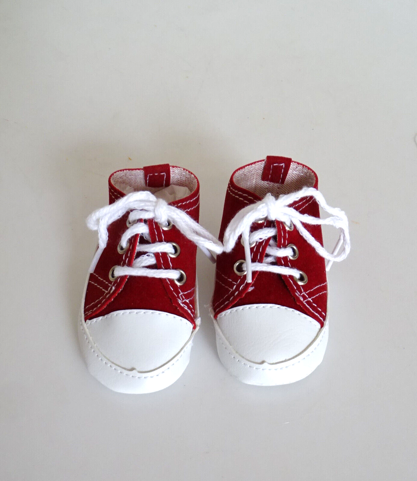 Primary image for Modern Red & White Sneakers 3.25" for Medium Size Doll