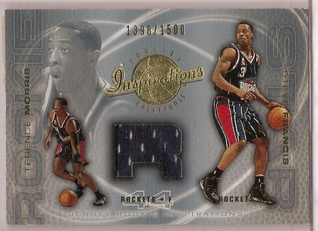 Primary image for 2001-02 UD inspirations Terence Morris Steve Francis Jersey Card 1398/1500