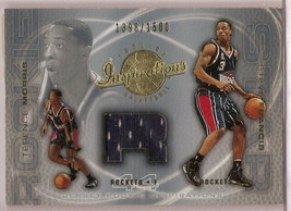 2001-02 UD inspirations Terence Morris Steve Francis Jersey Card 1398/1500 - $9.55