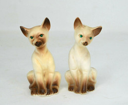 Vintage Siamese Cats Salt And Pepper Shakers Artmark Japan - $14.20
