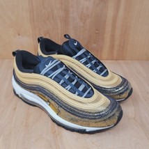 Nike Air Max 97 Sneakers Womens Sz 10 Gold Lace Up Shoes D05881-700 - £53.36 GBP