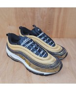 Nike Air Max 97 Sneakers Womens Sz 10 Gold Lace Up Shoes D05881-700 - £53.38 GBP
