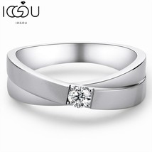 925 Sterling Silver Round 3.5mm X Row Moissanite Engagement Ring For Women Men L - £56.86 GBP