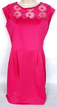 NWT ErGuo Minty Gogo Women&#39;s Shift Dress Large Embroidered Sleeveless Pink - £23.35 GBP