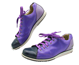 FootJoy Pro Golf Shoes Womens 7.5 Purple Casual Collection Low Top Old School FJ - £26.48 GBP