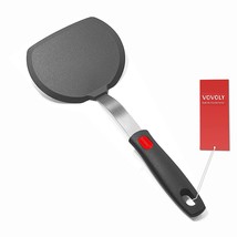Silicone Pancake Spatula Turner With Lengthened Handle, Heat Resistant Cooking S - £15.97 GBP