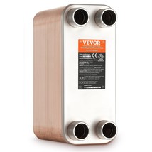 VEVOR Heat Exchanger, 5&quot;x 12&quot; 80 Plates Brazed Plate Heat Exchanger, Copper/316L - £327.27 GBP