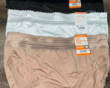 Warner&#39;s ~ Women&#39;s Hi-Cut Underwear Panties Polyester 3-Pair ~ 3XL/10 - £18.69 GBP