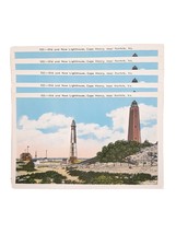 5 Norfolk VA Cape Henry Old &amp; New Lighthouse Vintage Postcards Unposted #533 - £15.24 GBP