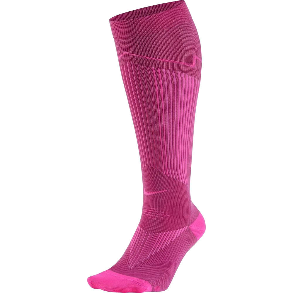 NIKE Elite Graduated Compression OTC Running Socks Large (10-11.5) Pink - $49.99