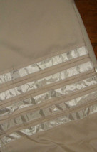 DKNY Gramercy Stripe Fabric Shower Curtain Horizontal Ivory Sheer &amp; White NWOP - £15.96 GBP