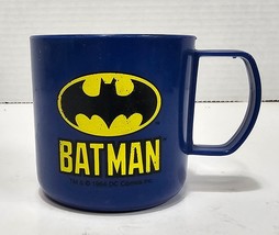 Vtg BATMAN Plastic Cup Mug DC Comics 1964 Blue Caped Crusader - €25,58 EUR