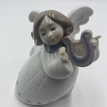 Lladro 6528 Little Angel with Lyre RETIRED!! No Cracks Or Chips EUC - £102.70 GBP