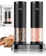 Electric Salt and Pepper Grinder Set Automatic Battery Pepper Mill Shake... - $31.57