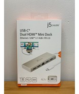j5 Create USB-C Dual HDMI Mini Dock for macOS &amp; Windows- JCD381 - £38.14 GBP