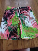 City Streets Size Small 8 Husky Palm Leaves Boys Swim Shorts - $19.80