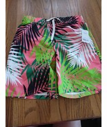 City Streets Size Small 8 Husky Palm Leaves Boys Swim Shorts - £15.51 GBP