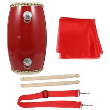 1 Set Cowhide Waist Drum Traditional Chinese Waist Drum Durable Hand Drum For Ch - £30.19 GBP